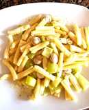 Pasta con salsa de Zucchini v champiñones. #Mercado