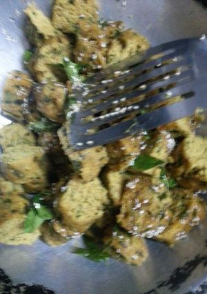 A picture of Methi Muthiya.