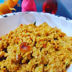 A picture of Masala oats.