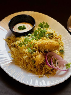A picture of Chicken Dum Biryani.