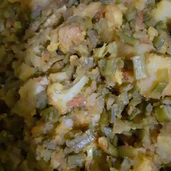 A picture of Aalu beans ki veg.