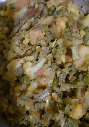 A picture of Aalu beans ki veg.