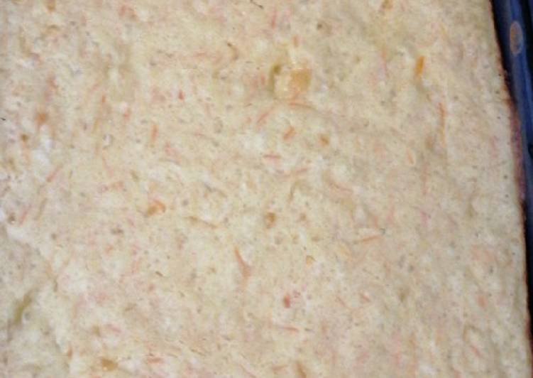 Fainá de queso y zanahoria