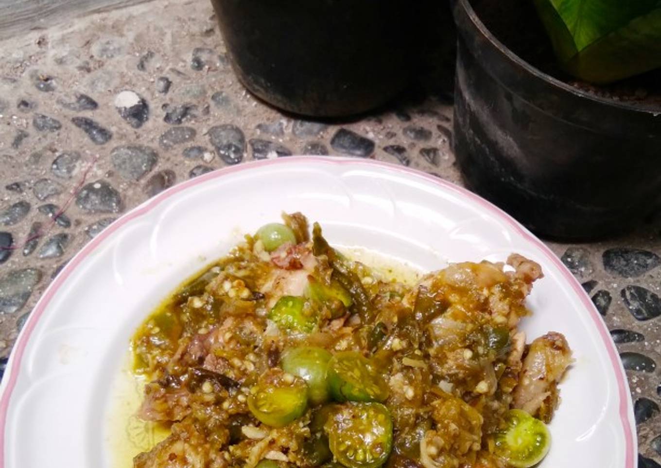 Ayam cabe ijo simpel