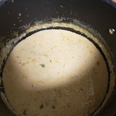 A picture of Corn and Crab Soup.
