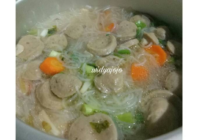 Cara Memasak Sop Sohun Bakso Ekonomis Untuk Dijual