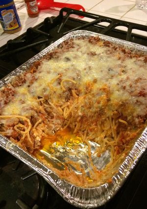 A picture of Spaghetti Casserole.