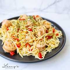 รูปของ Spicy Sausage Spaghetti
