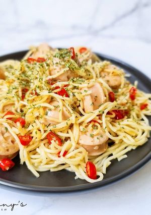 Foto resep Spicy Sausage Spaghetti
