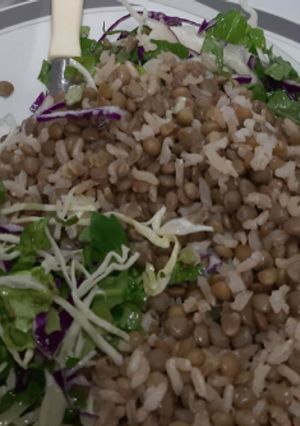 Una foto de Ensalada de lentejas