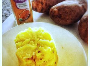 Una foto de Celestial 😇CurcuPuré de Patatas (papa) sin mantequilla ni leche
