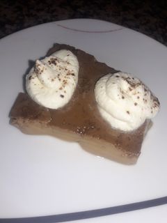 Una foto de Flan de café