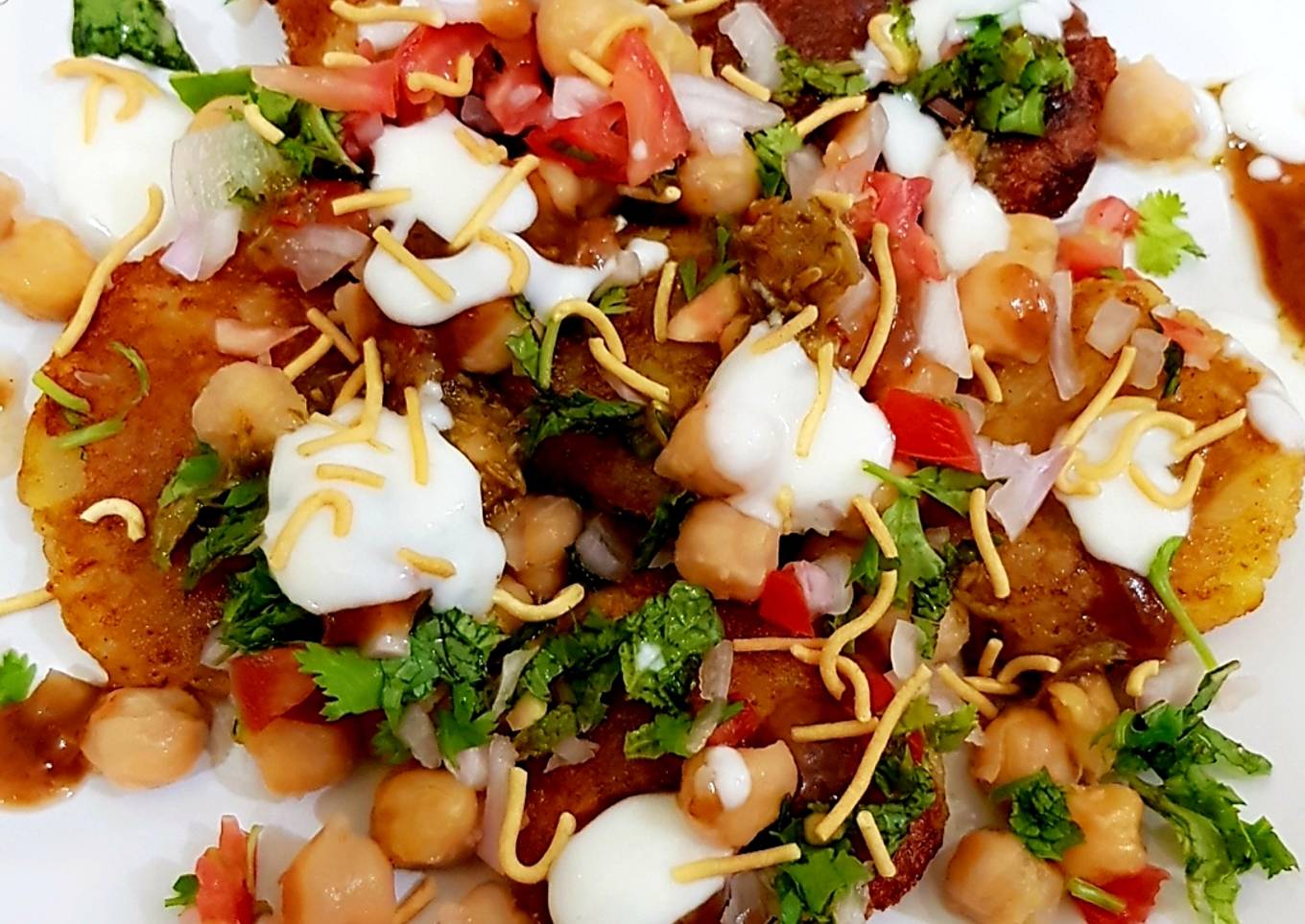 Aloo tikki chaat