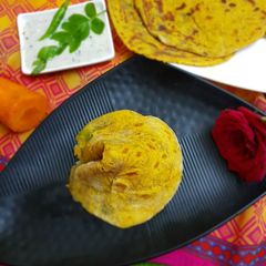 A picture of Carrot Aloo Paratha.