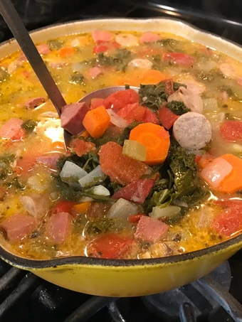 Easy Steps to Make Recipes Kale, Sausage &amp; Leftover Mashed Potato Soup the  Makes Drooling Make You Drink.