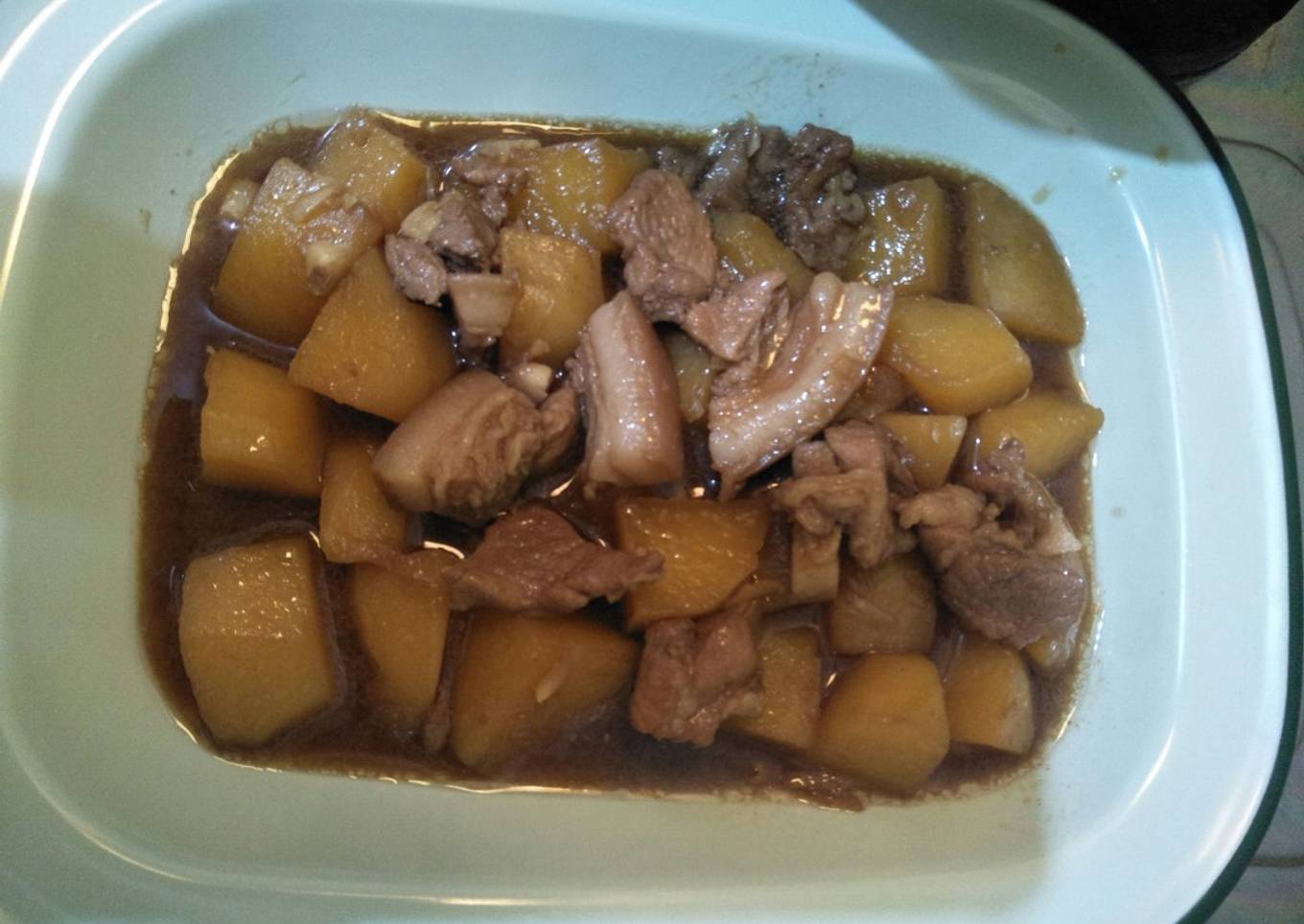 Tumis Mun Kentang Kecap Daging Pork/B2
