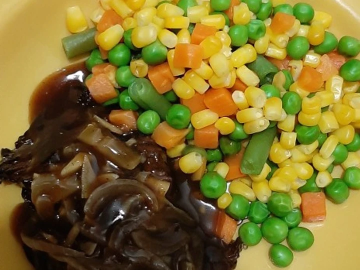 Langkah Mudah untuk Membikin Resep Steak sapi lada hitam tanpa minyak (untuk diet) yang Enak Banget Anti Ribet, Bikin Ngiler