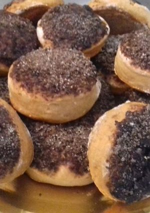 Una foto de Tortitas negras sin levadura