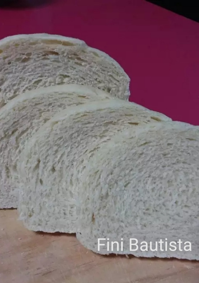 Una foto de Pan de molde sin corteza al vapor