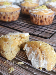 Una foto de Magdalenas rellenas de lemon curd