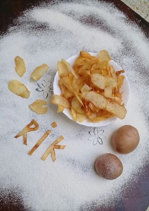 صورة لوصفة شيبس طبيعي للأطفال 😘😘😘