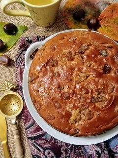 Foto di Dolce con la farina di castagne e marrons glacès