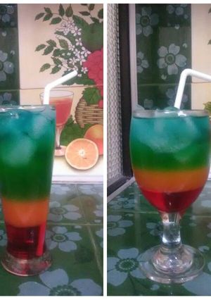 Foto resep Rainbow ice syrup ala ala 😅😅