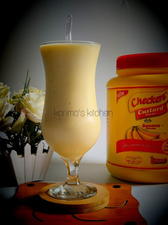 A picture of Banana custard shake.