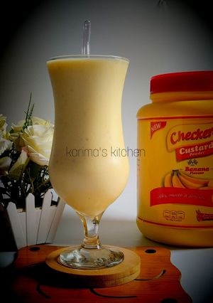 A picture of Banana custard shake.