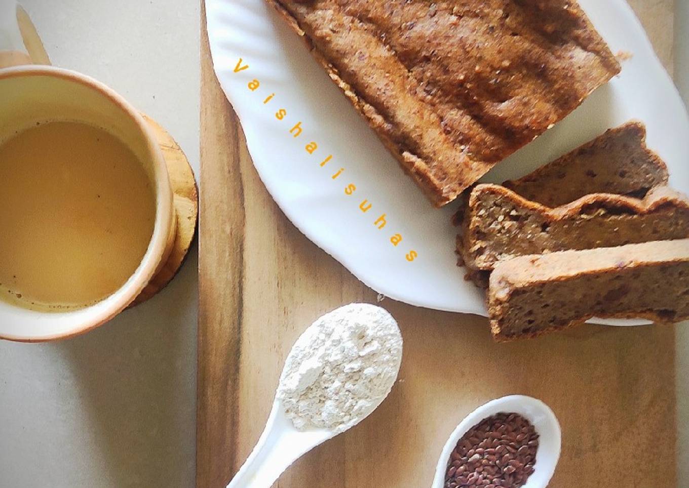 Flax Seeds Tea Cake (Vegan)