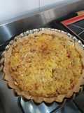 Tarta de repollo y zanahorias