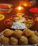 Magas laddu (besan laddu)