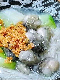 蚵仔絲瓜麵線 的食譜成品照片