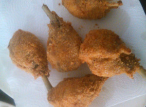 Una foto de Pollo apanado