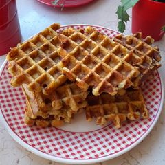 A picture of Savoury waffles.