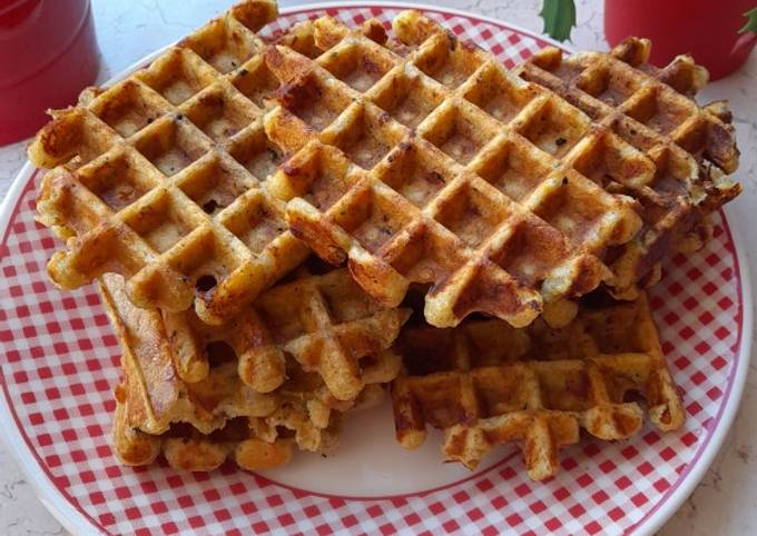 Steps to Prepare Ultimate Savoury waffles