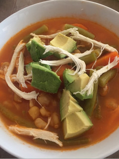 Una foto de Caldo Tlalpeño