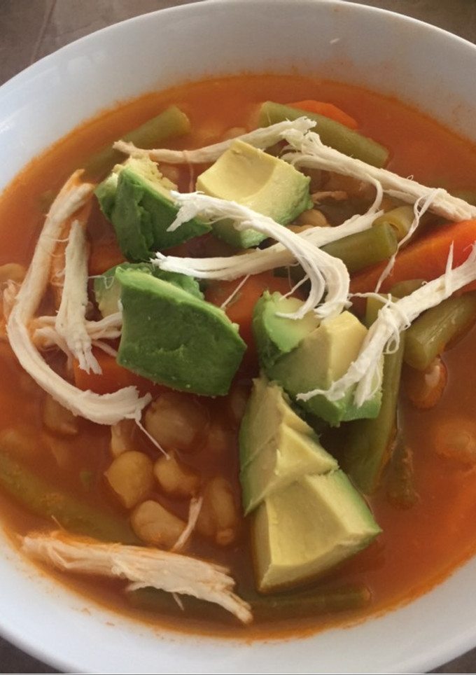 Una foto de Caldo Tlalpeño