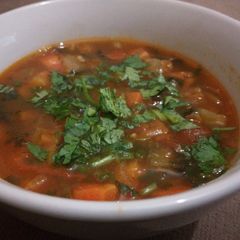 A picture of Vegetable soup.