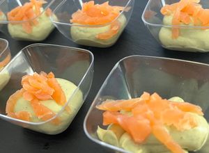 Une photo de Verrines avocats 🥑 saumon