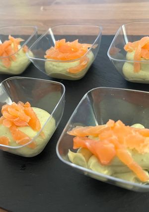 A picture of Avocado and Smoked Salmon Verrines.