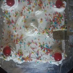 A picture of Vanilla spongy cake.