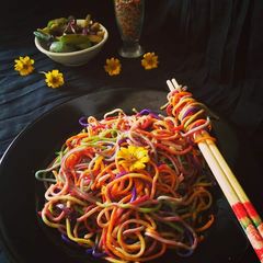 A picture of Rainbow Noodles.