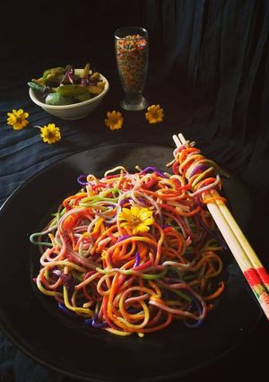 A picture of Rainbow Noodles.