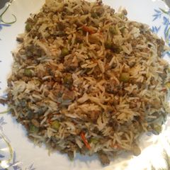 A picture of Beef Fried Rice.