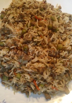 A picture of Beef Fried Rice.