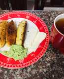Yapingachos de yuca