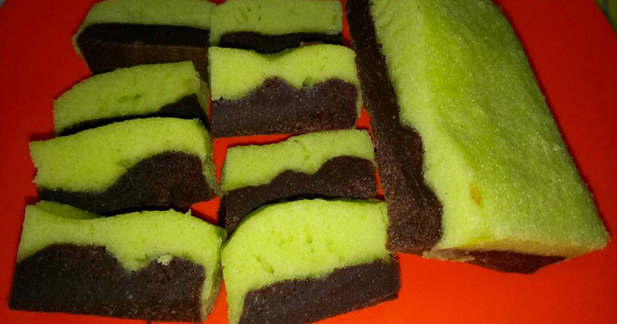 Resep Brownies Kukus Coklat Pandan oleh Dewi Nurul Khasanah Cookpad