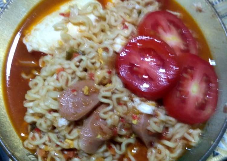 Mie ramen kuah mak absor