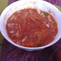 Tangy tomato chutney A picture of Tangy tomato chutney.